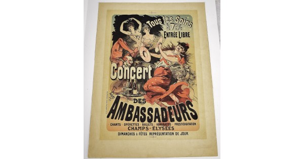 Concert Des Ambassadeurs Tous Les Soirs A 7 1 2 Chants Operettes